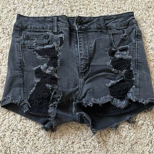 American Eagle Distressed Jean Shorts